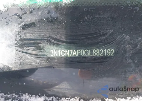 2016 Nissan Versa 1.6 Sv z USA, uszkodzony, nr VIN 3N1CN7AP0GL882192